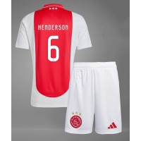 Ajax Jordan Henderson #6 Hjemmebanesæt Børn 2024-25 Kortærmet (+ Korte bukser)